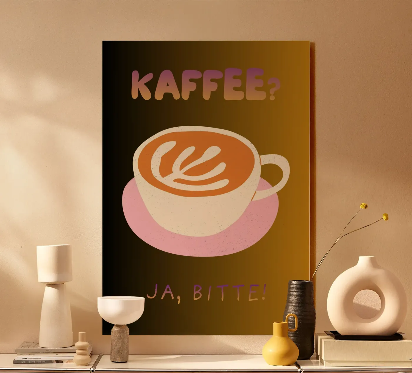 Koffie acryl van Sprüche und mehr