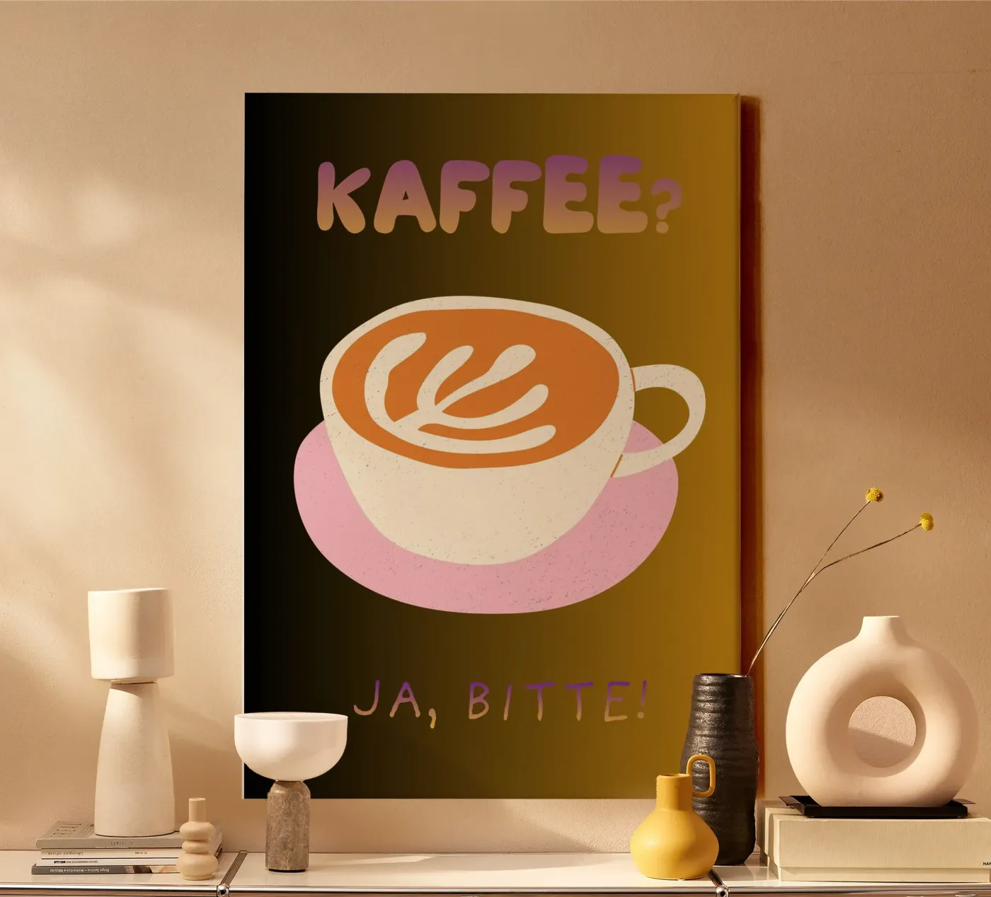 Caffè tela da Sprüche und mehr