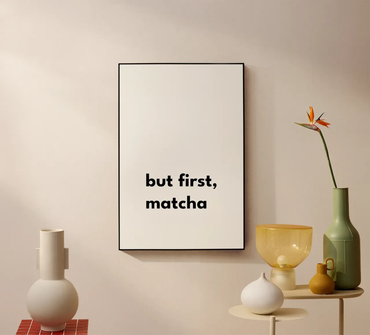 But first, matcha plexiglass da Typo Designs