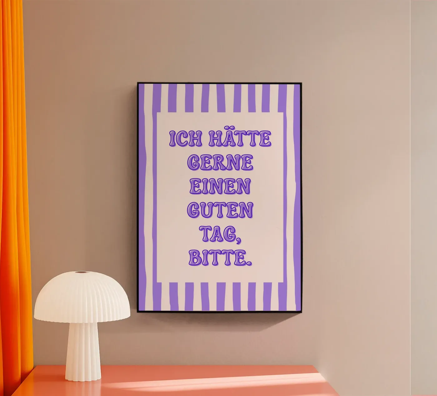 Hallo acryl van Sprüche und mehr