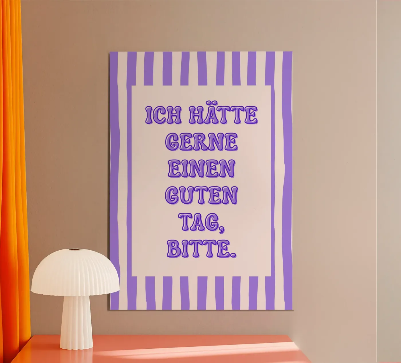 Hello poster by Sprüche und mehr