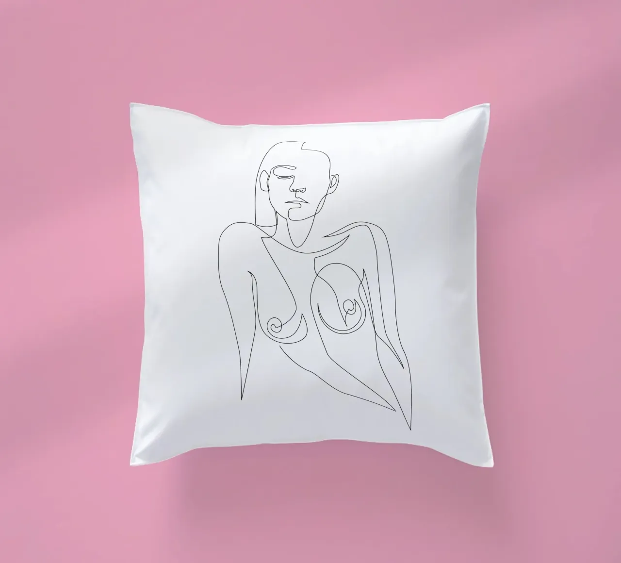 One line nude - E4 cuscino da Addillum