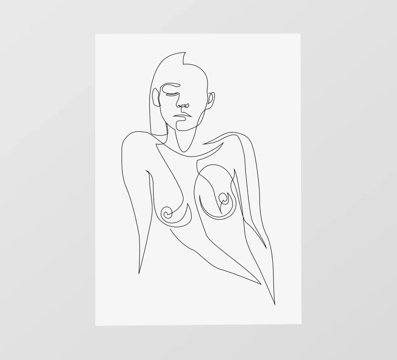 One line nude - E4 pellicola backlit da Addillum