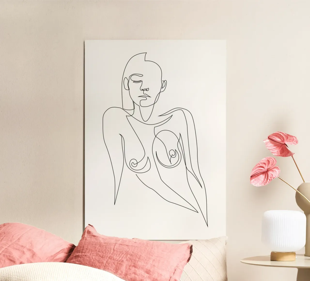 One line nude - E4 carta hahnemühle da Addillum