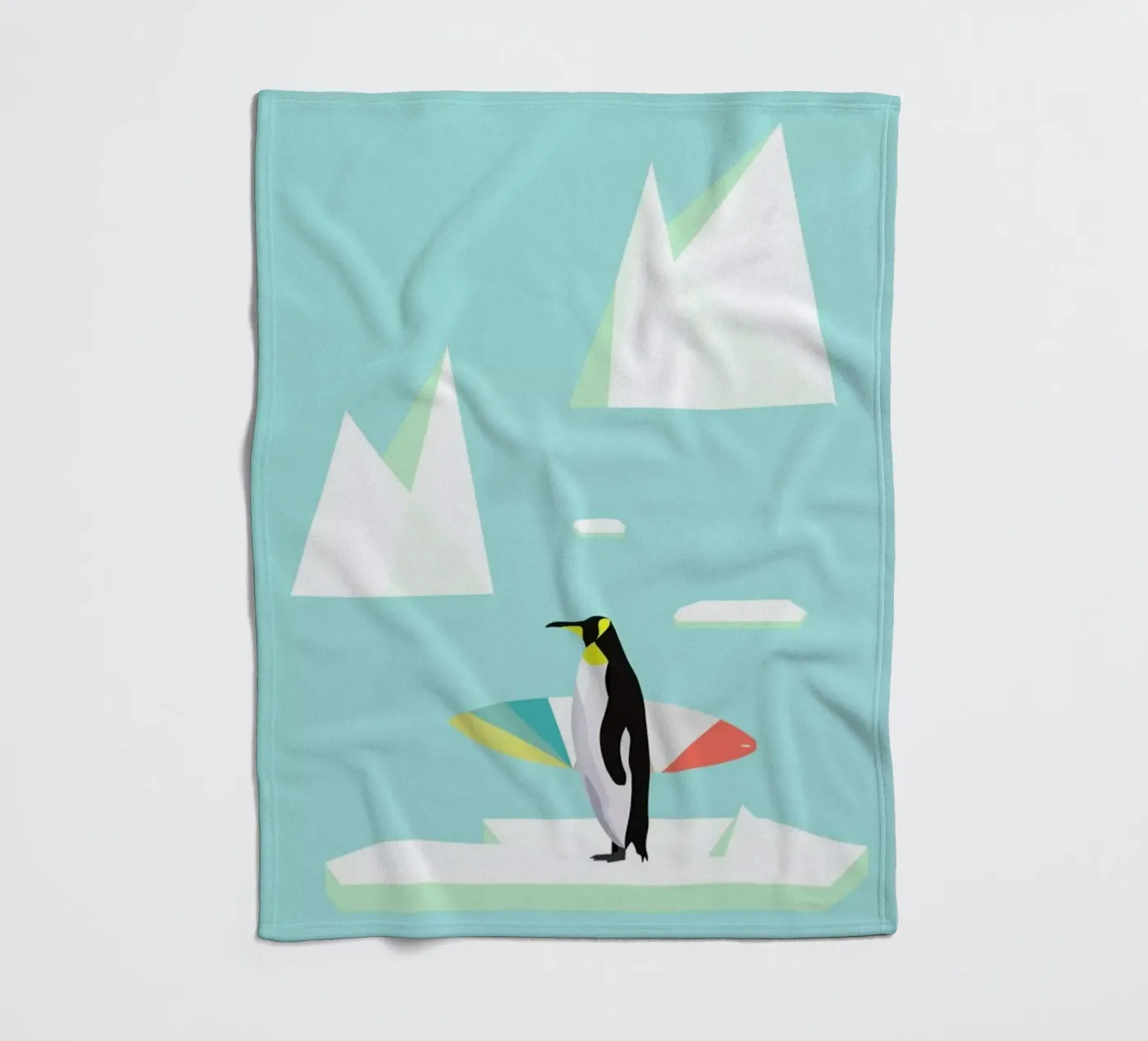 Pingvin Fleecedecke von Swen Swensøn