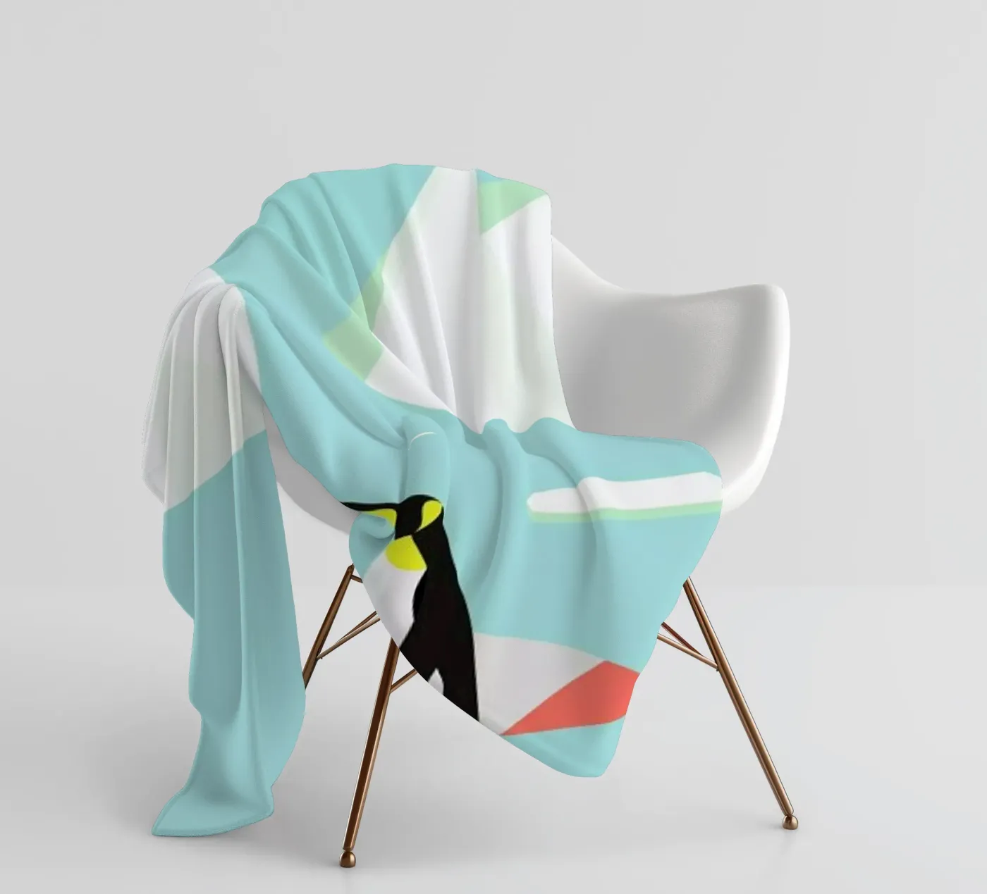 Pingvin Fleecedecke von Swen Swensøn