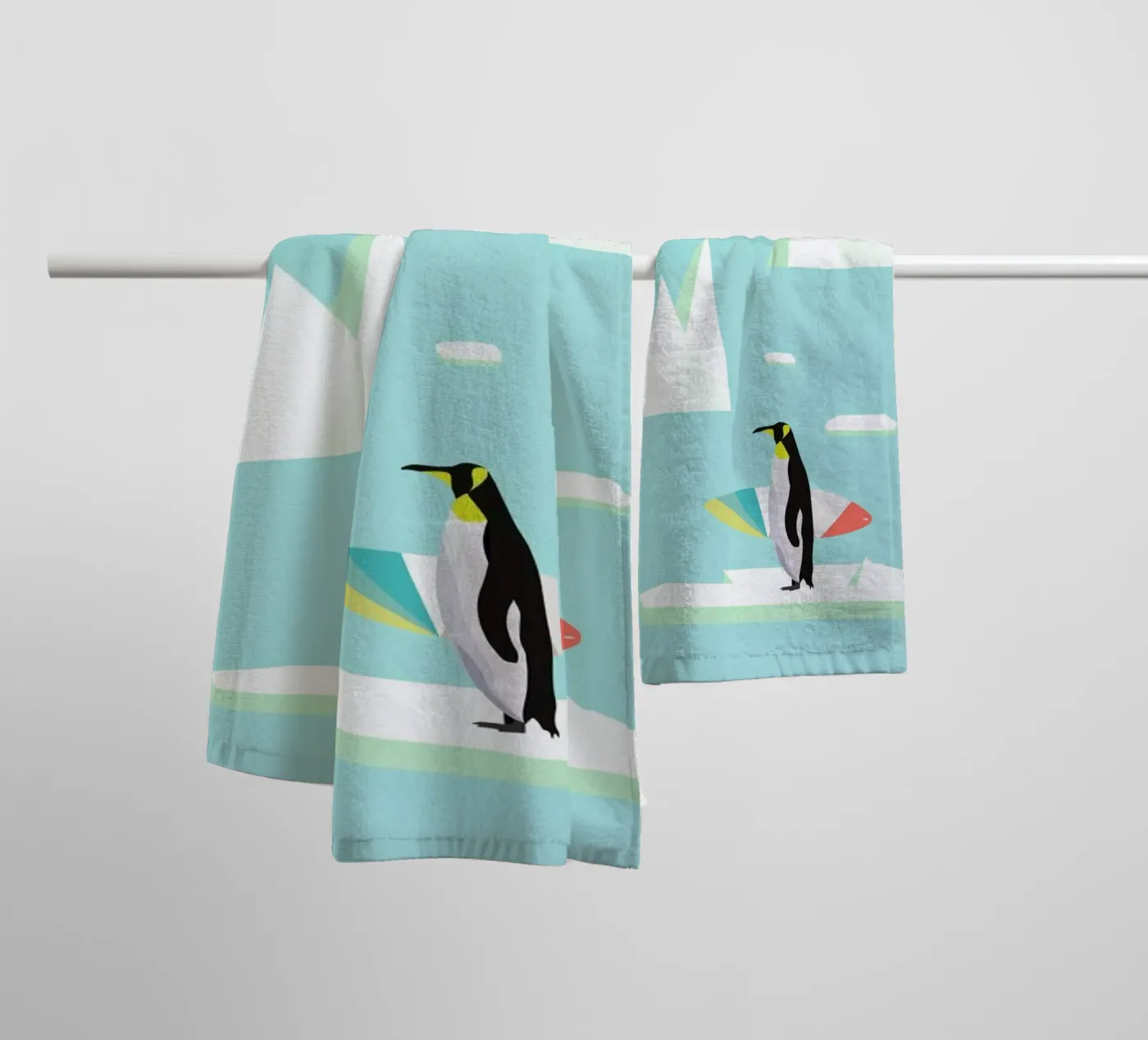 Pingvin badhanddoek van Swen Swensøn