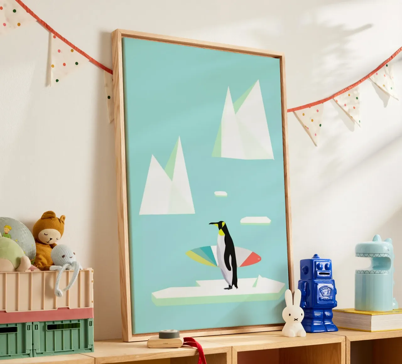 Pingvin canvas van Swen Swensøn