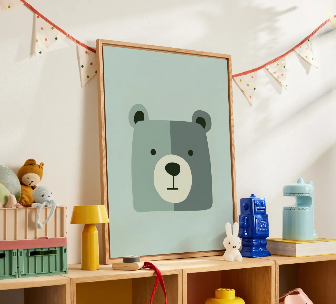 Hello, Gentle Bear acrylic glass by wonderfolk