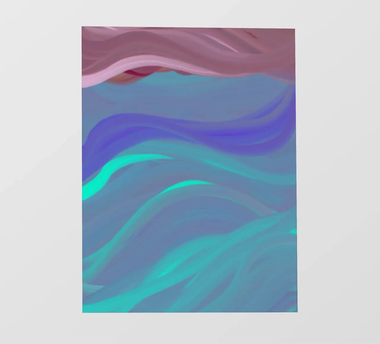 Waves fotobehang van Simplicity