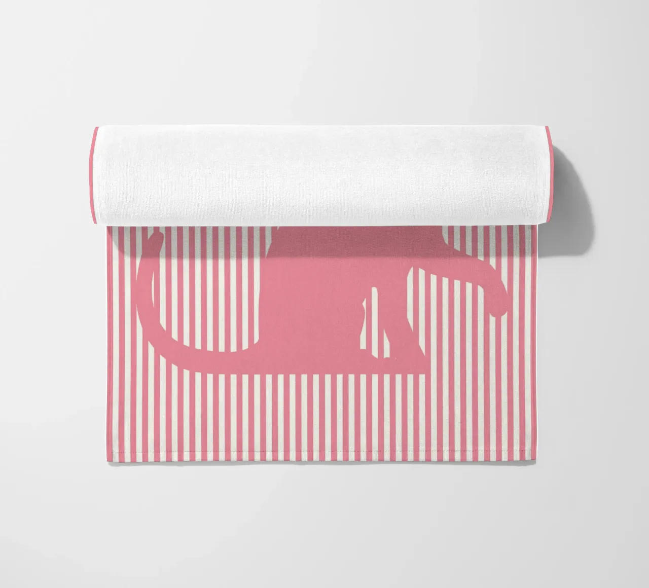 cat beach towel by sunflower