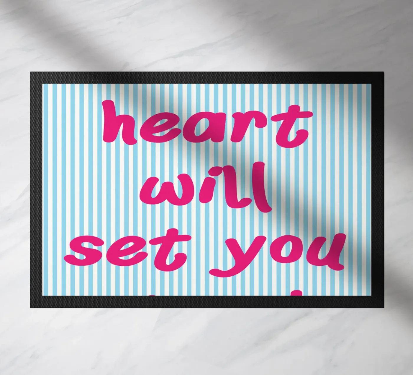 hustle and heart paillasson de sunflower