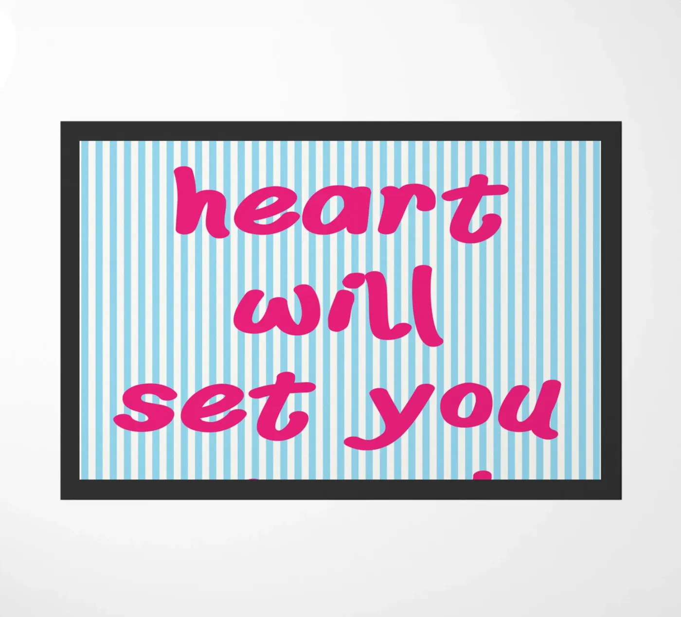 hustle and heart paillasson de sunflower