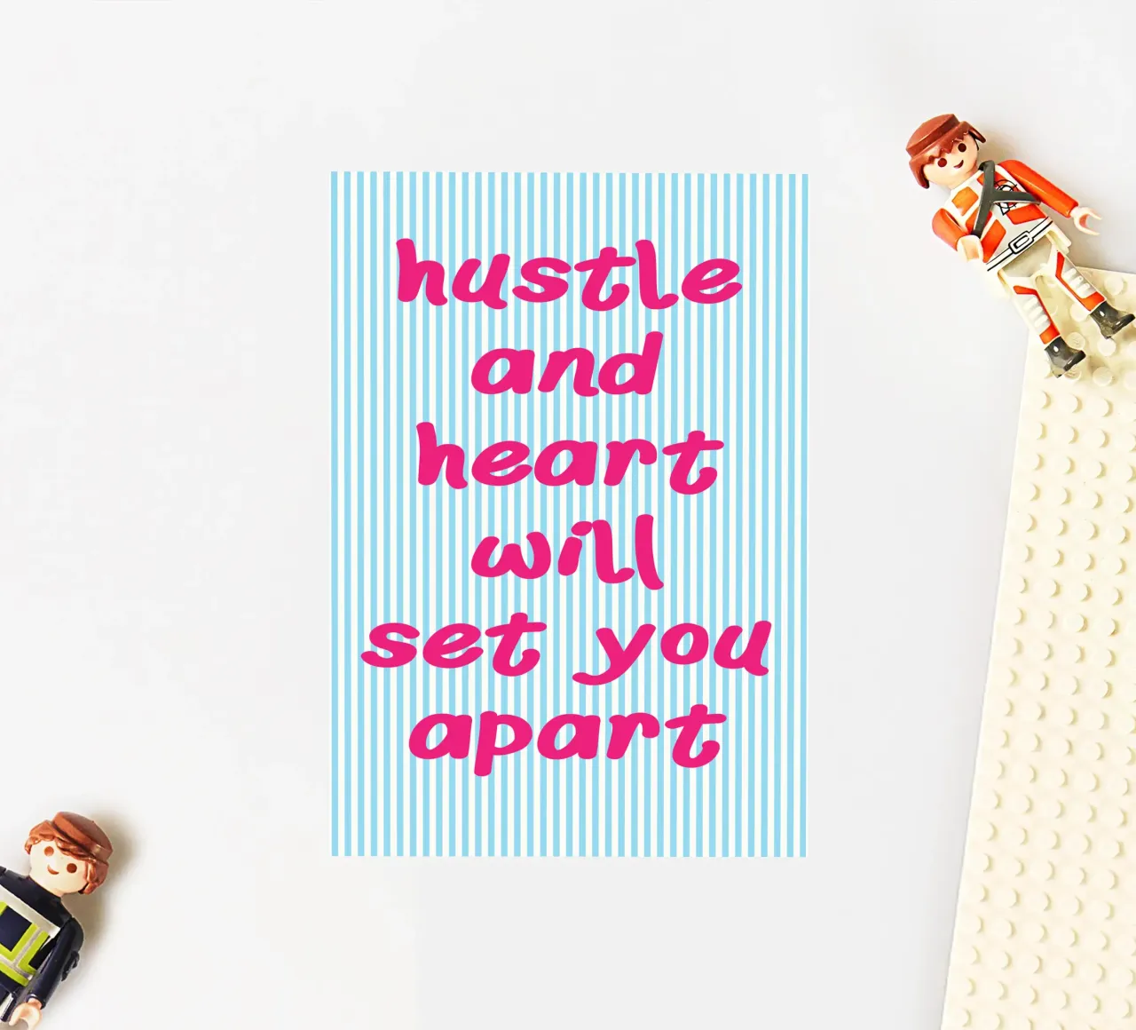 hustle and heart adesivo da sunflower