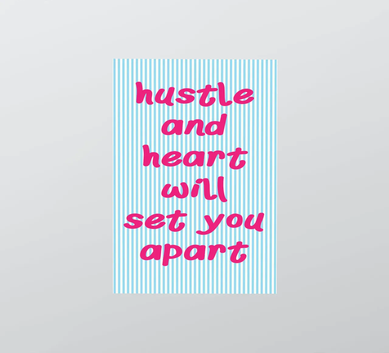 hustle and heart adesivo da sunflower