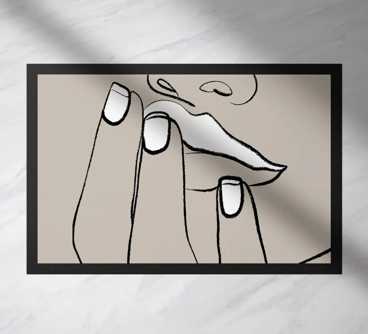 Lips doormat by 83oranges.com