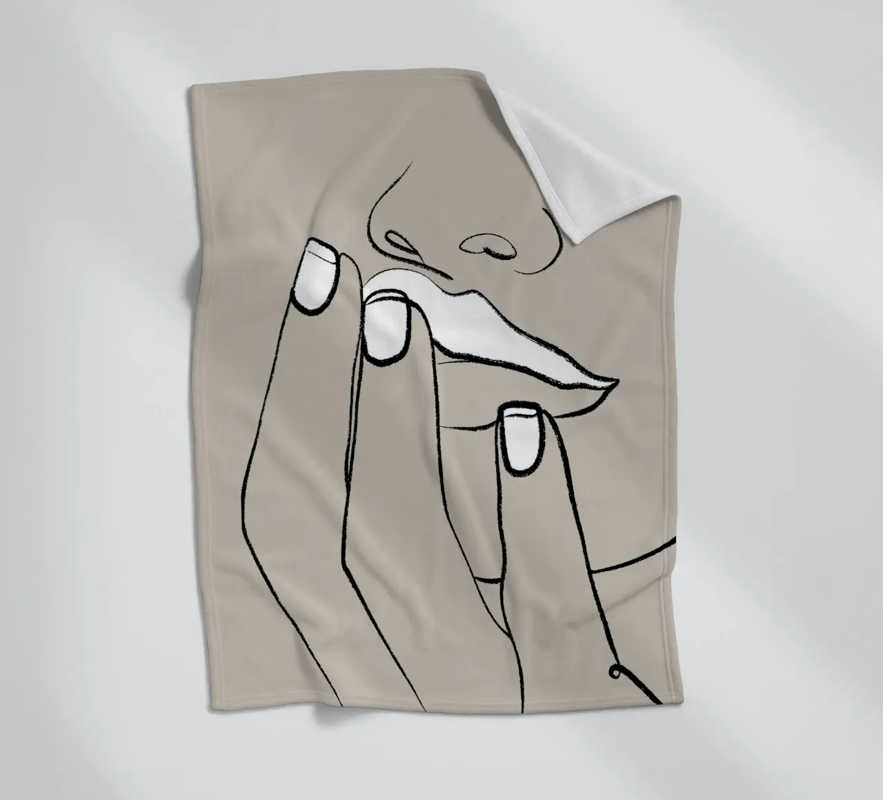 Lippen Fleecedecke von 83oranges.com