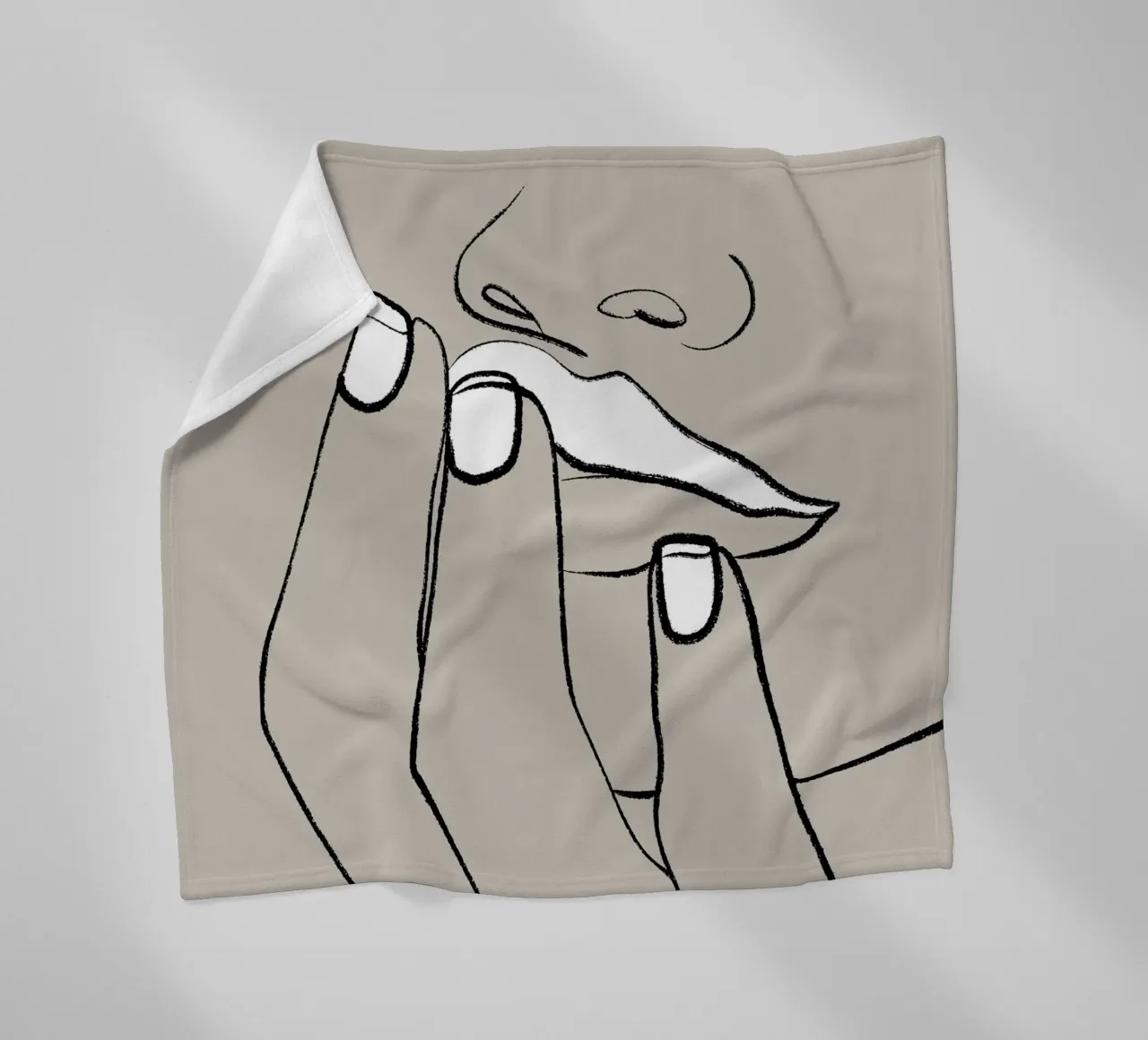 Lippen Fleecedecke von 83oranges.com