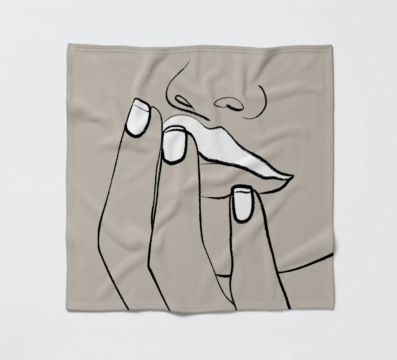 Lippen Fleecedecke von 83oranges.com