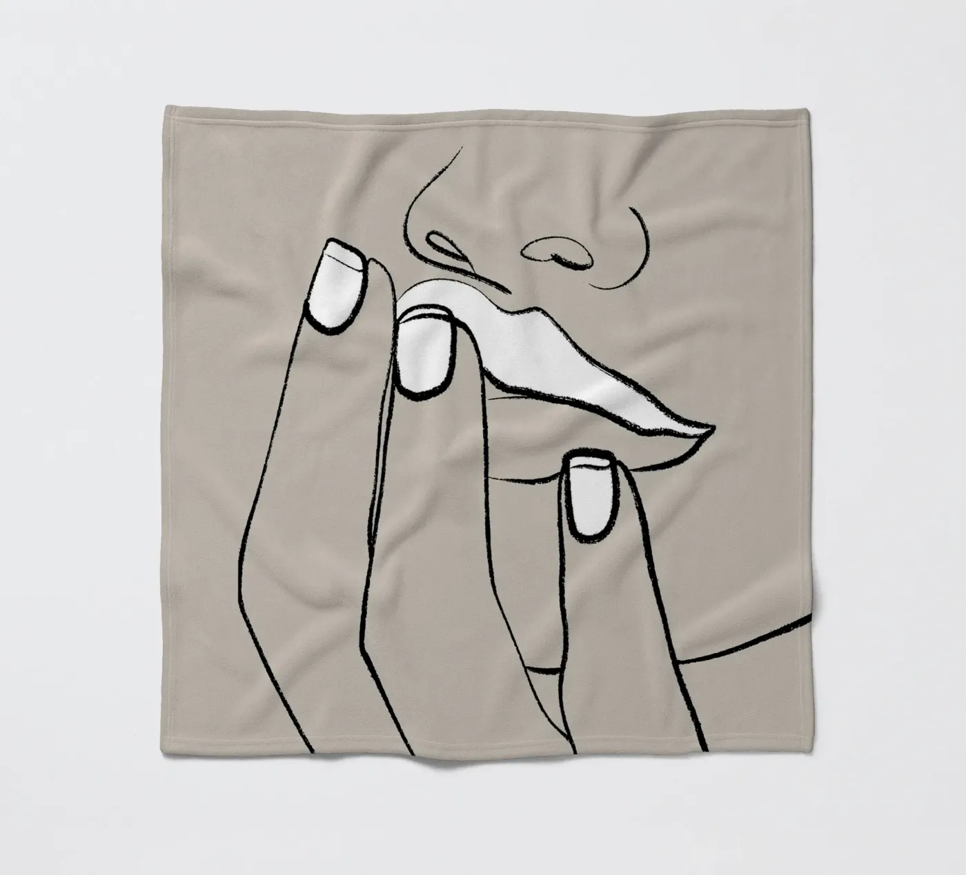 Lips Fleecedecke von 83oranges.com