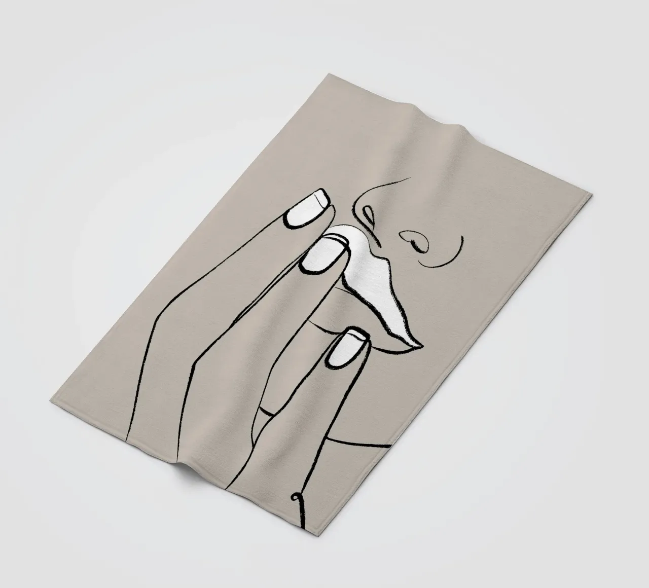 Lippen Fleecedecke von 83oranges.com