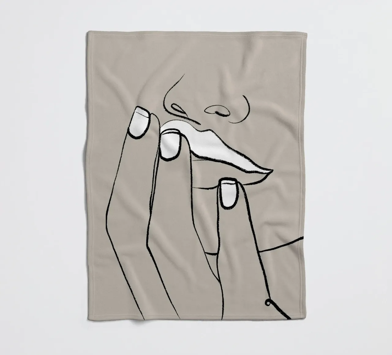 Lippen Fleecedecke von 83oranges.com