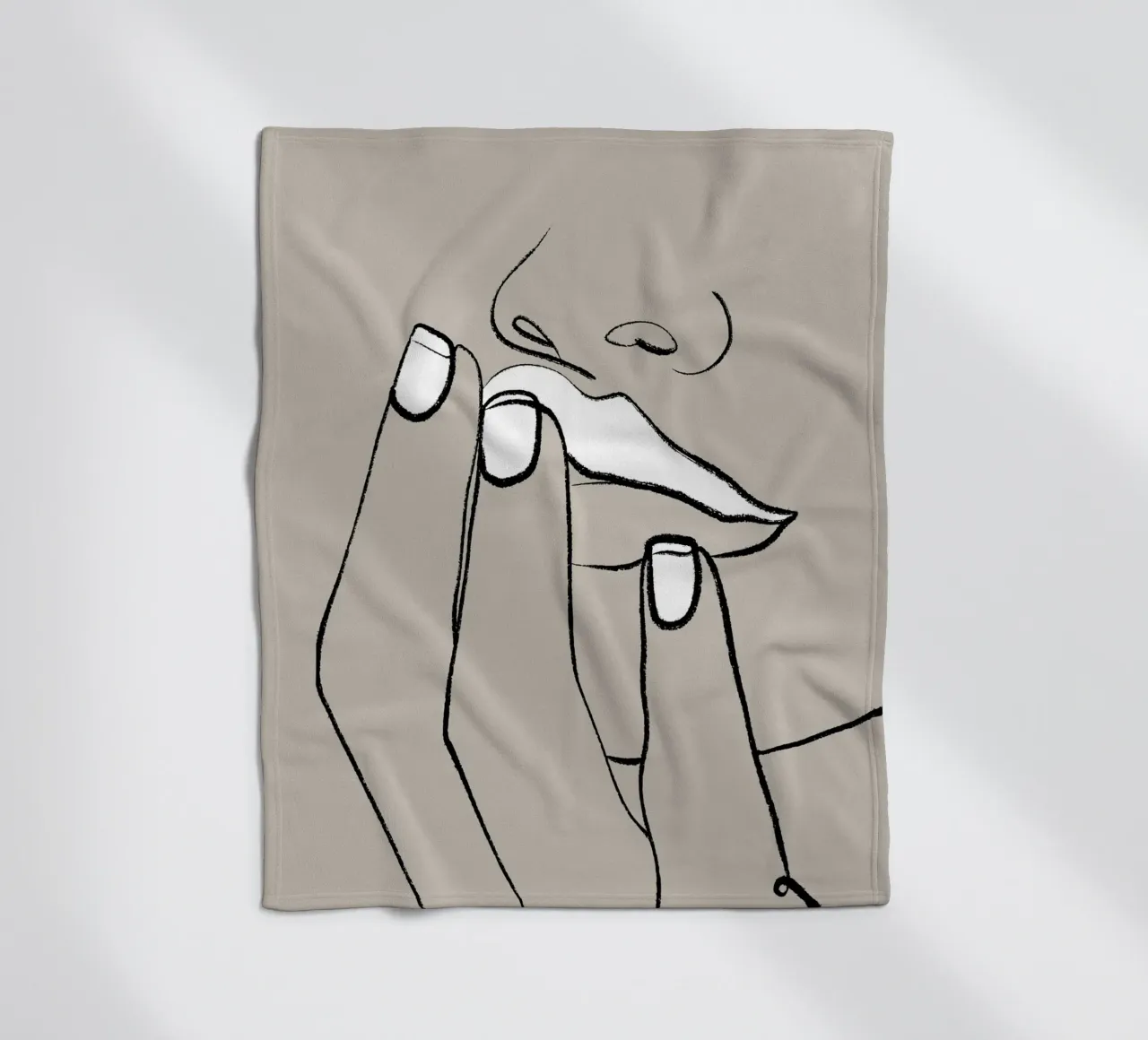 Lippen Fleecedecke von 83oranges.com