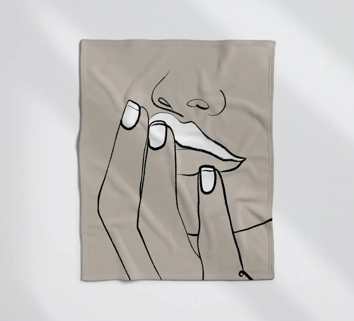 Lips Fleecedecke von 83oranges.com