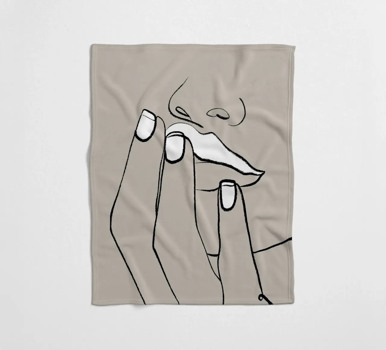 Lippen Fleecedecke von 83oranges.com