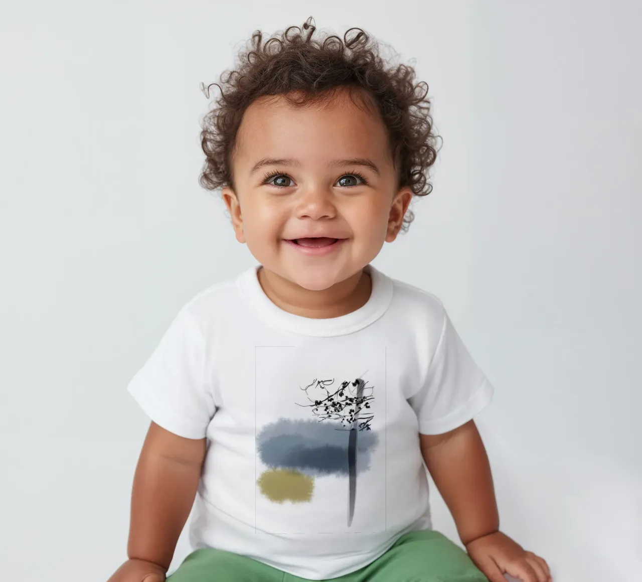 Árbol en invierno camiseta de bebé de SaraRosenbaum