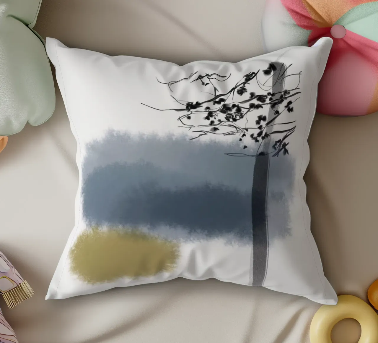 Albero in inverno cuscino da SaraRosenbaum