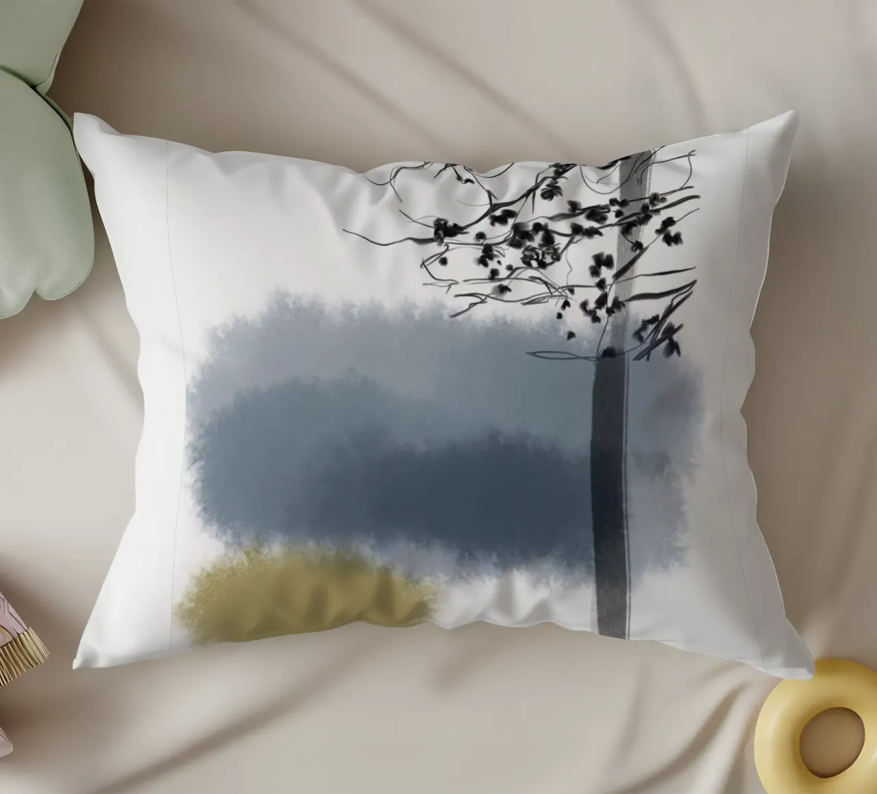 Albero in inverno cuscino da SaraRosenbaum