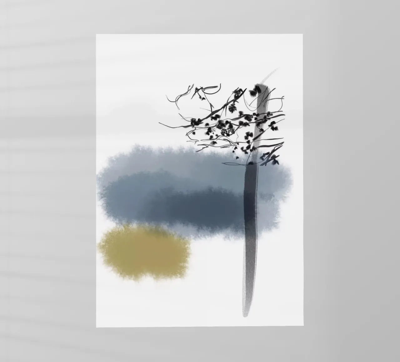 Árbol en invierno lámina retroiluminada de SaraRosenbaum