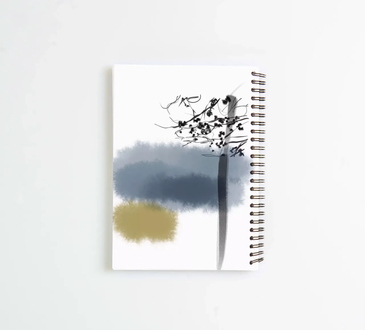 Tree in winter spiral notebook by SaraRosenbaum