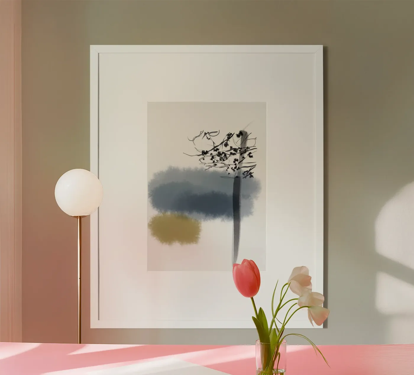 Boom in de winter poster van SaraRosenbaum