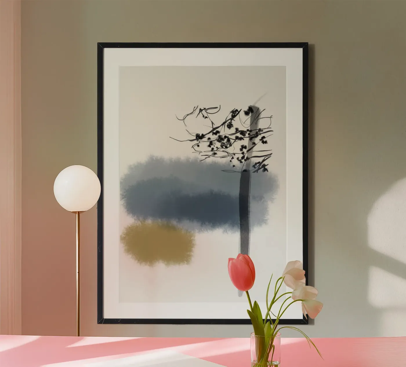 Baum im winter Poster von Sara Rosenbaum