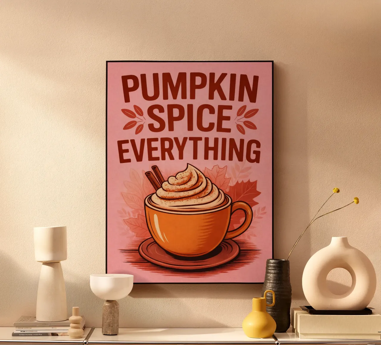 pumpkins spice acrylic glass by sunflower