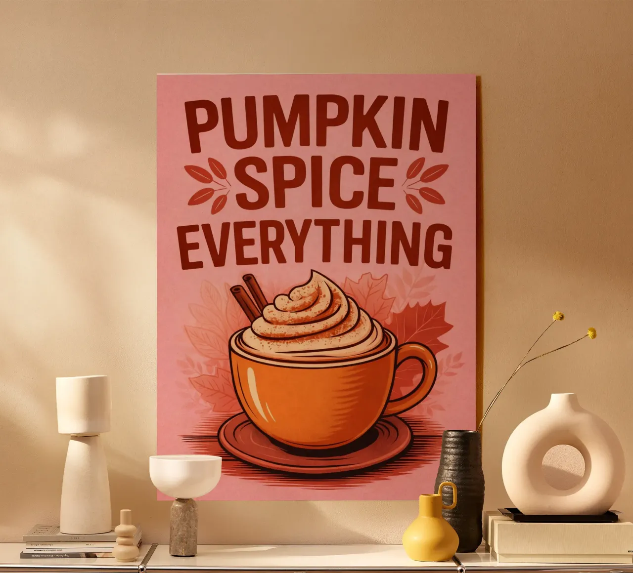 pumpkins spice acrylic glass by sunflower