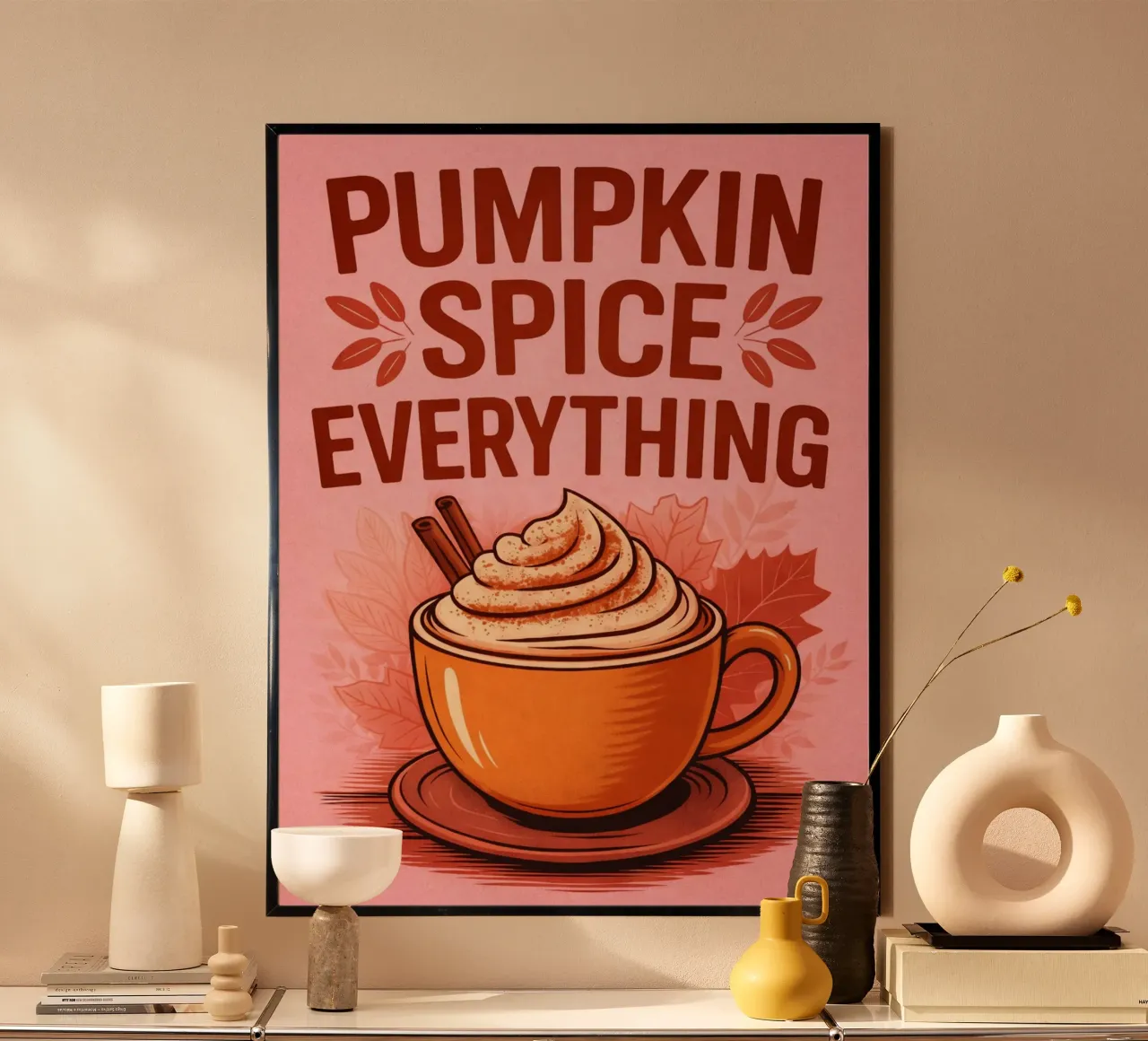 pumpkins spice poster by sunflower