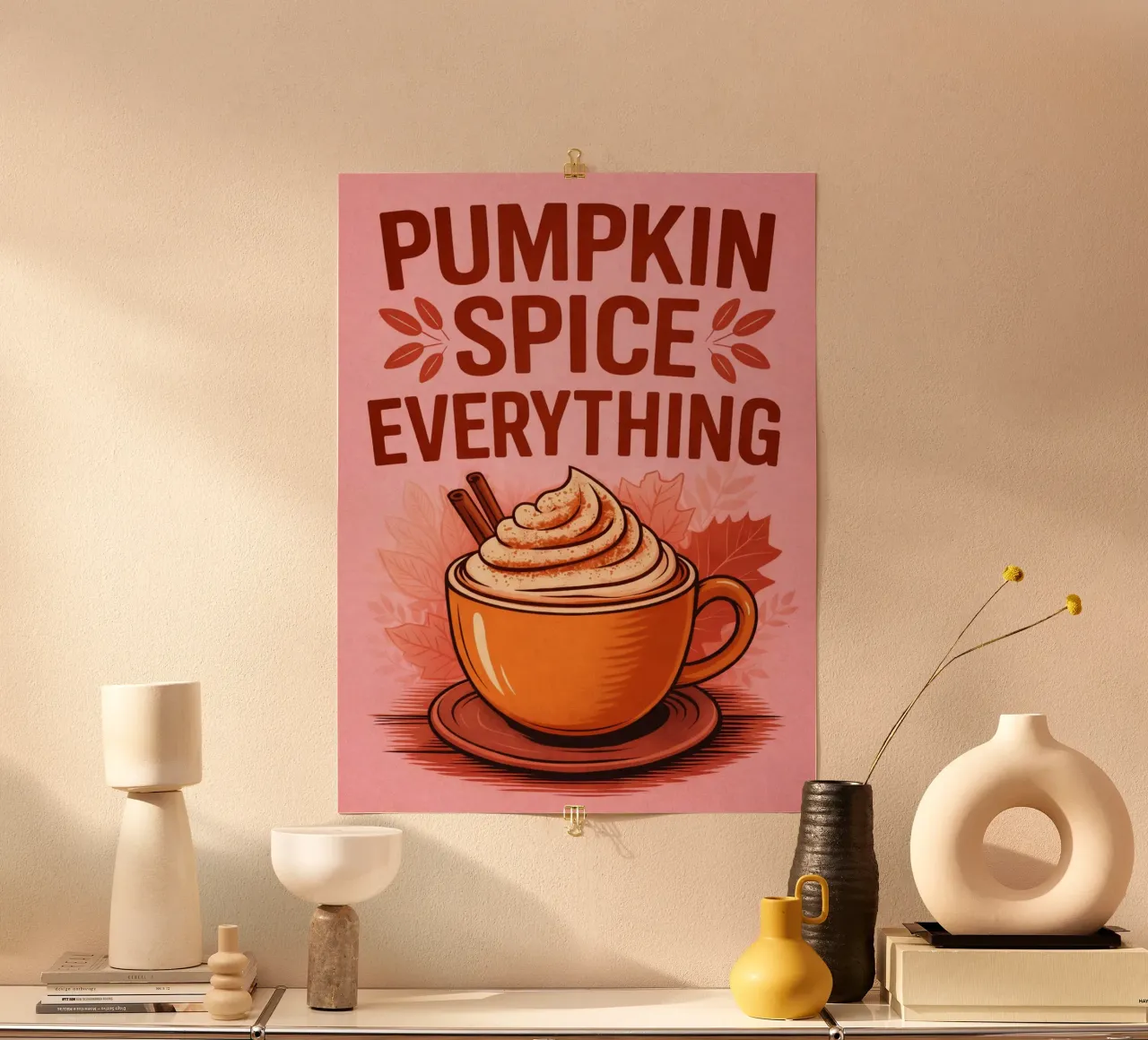 pumpkins spice poster by sunflower