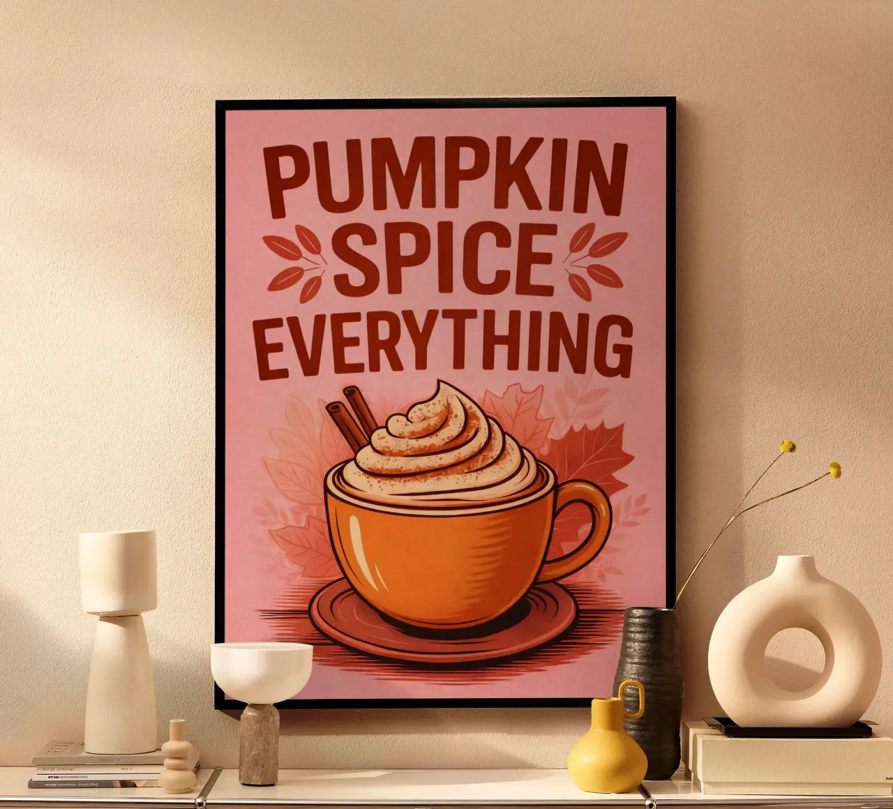pumpkins spice poster by sunflower
