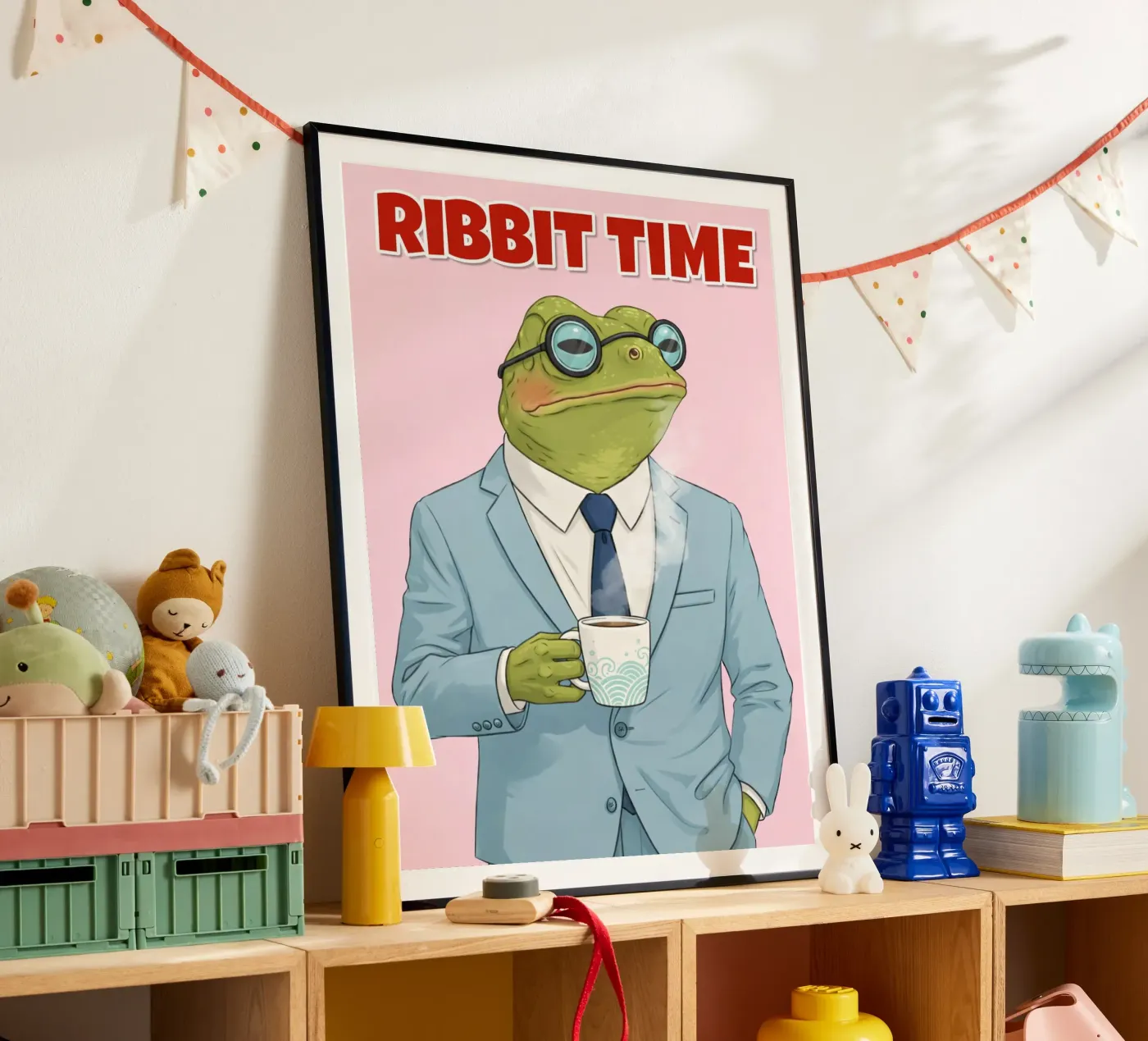 ribbit time poster by sunflower