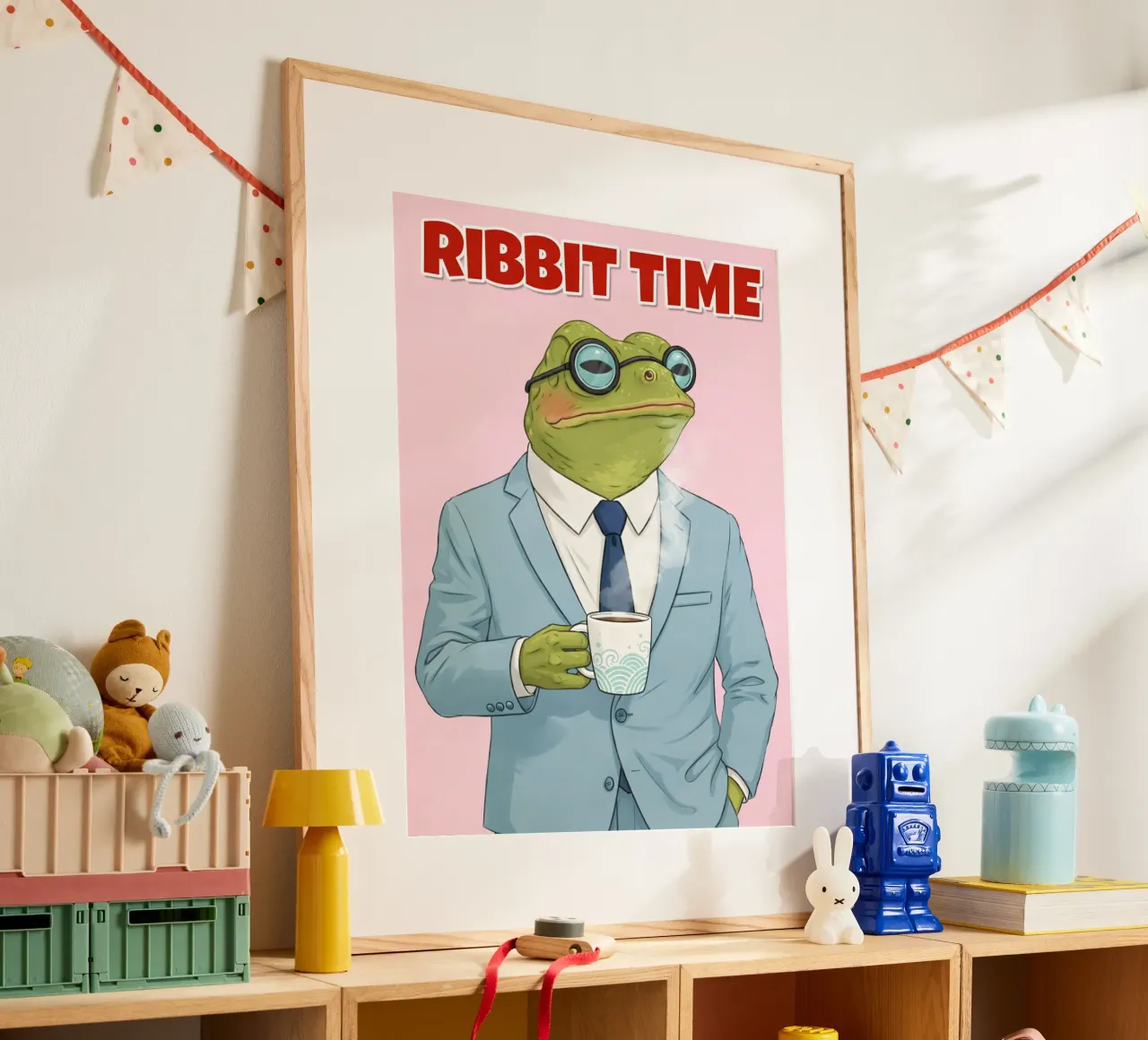 ribbit time poster by sunflower
