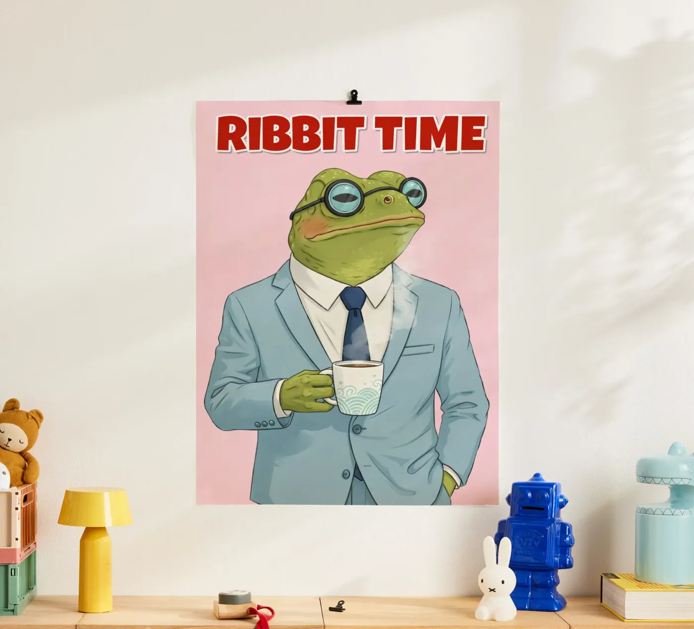 ribbit time poster by sunflower