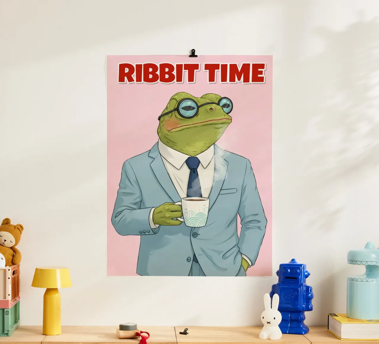 ribbit time poster by sunflower