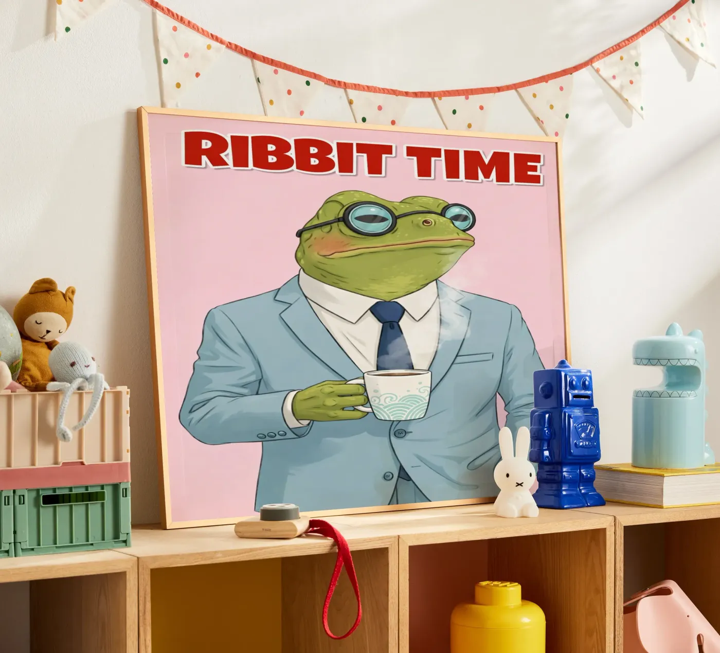 ribbit time poster by sunflower
