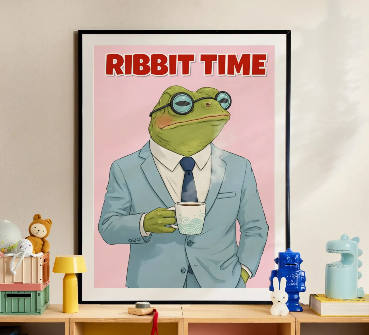 ribbit time poster by sunflower