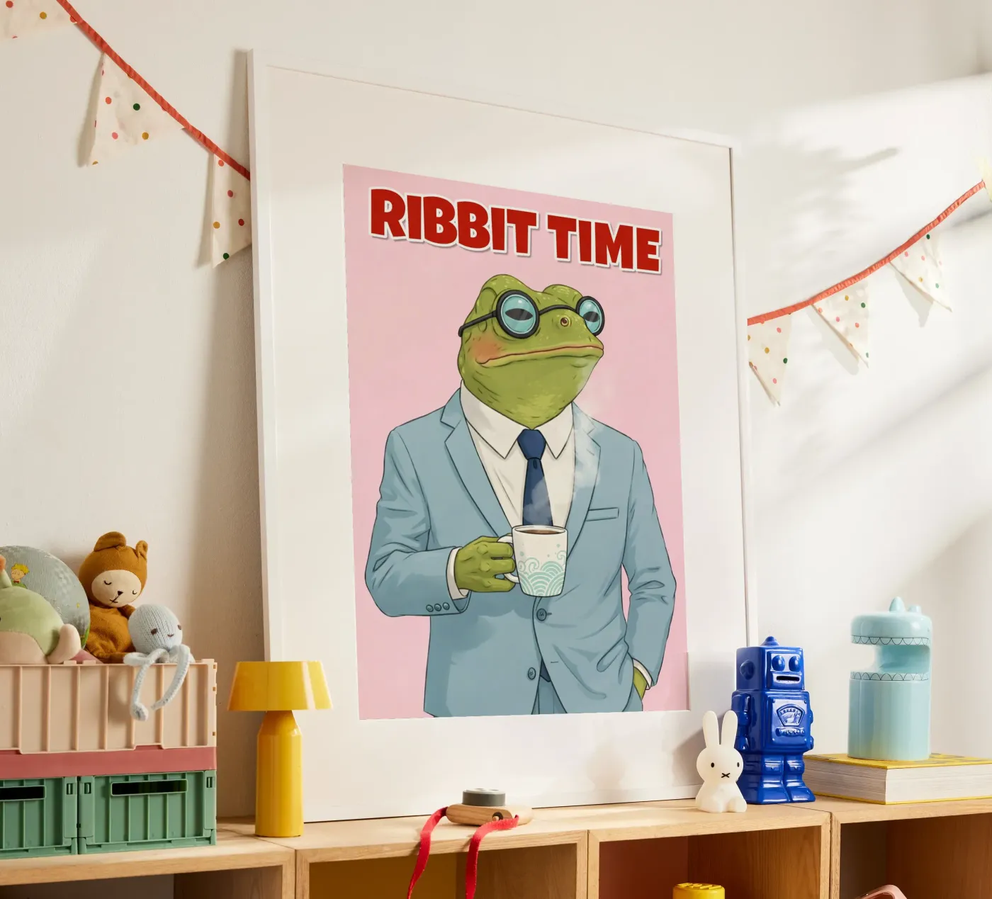ribbit time poster by sunflower