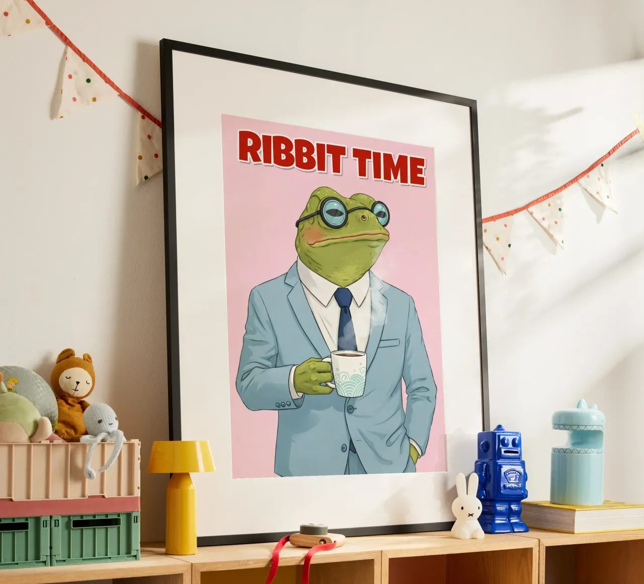 ribbit time poster by sunflower