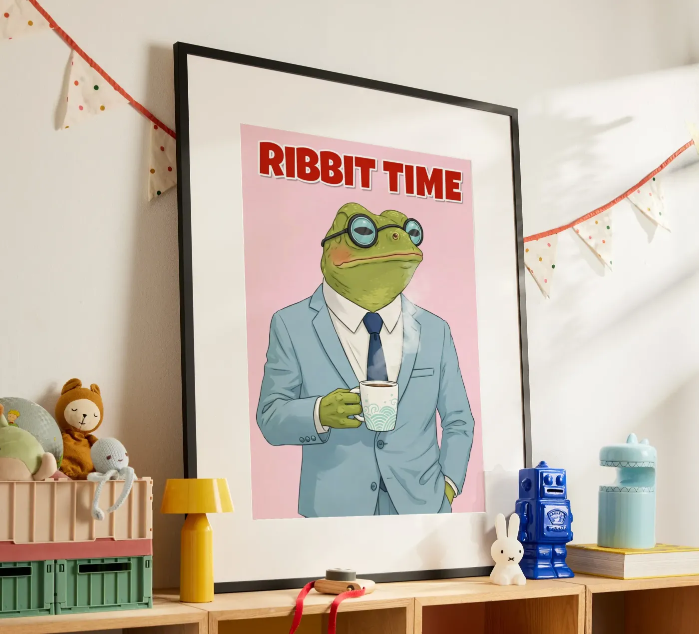 ribbit time poster by sunflower